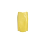 Alaia lambskin pencil skirt in yellow