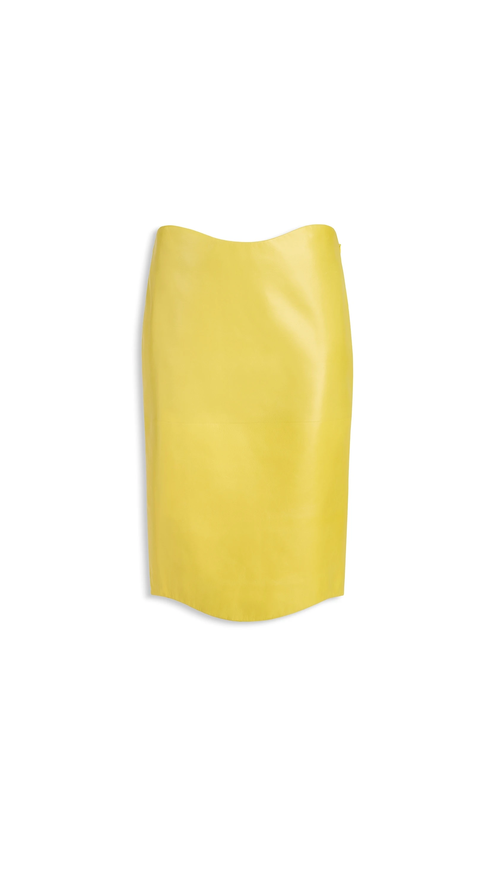 Alaia Lambskin Pencil Skirt in Yellow Alaia lambskin pencil skirt in yellow