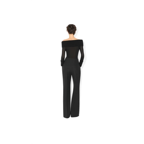 black designer trousers