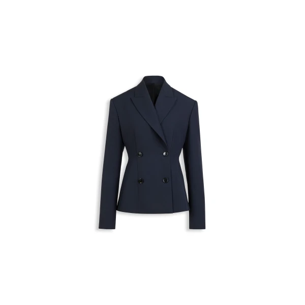 Light Wool Double-Breasted Jacket