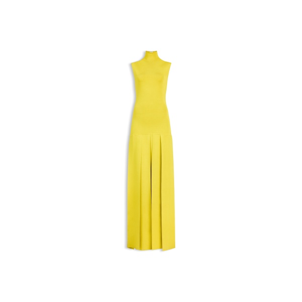 Alaia maxi pleated dress