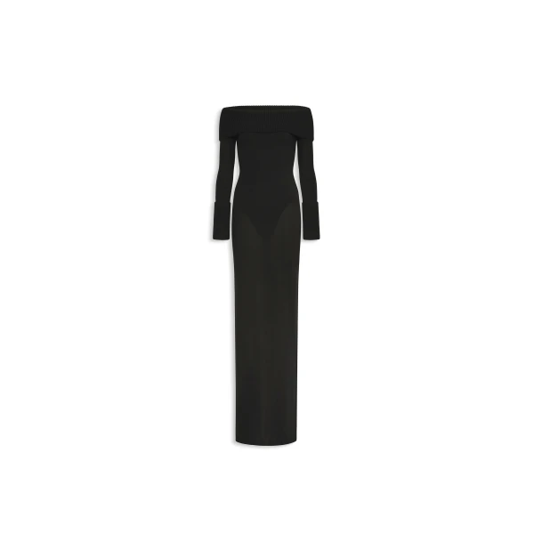 Merino Off-Shoulder Dress