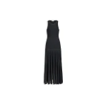 Alaia pleated sheer dress