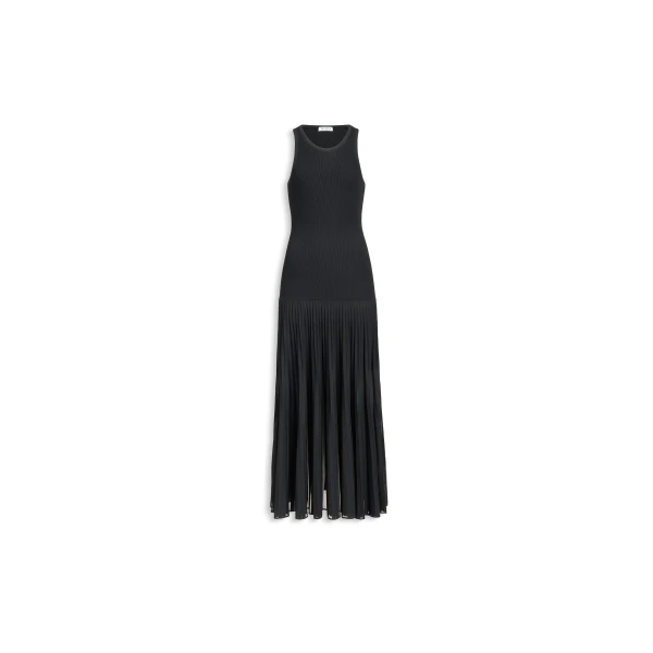 Pleated Sheer Dress