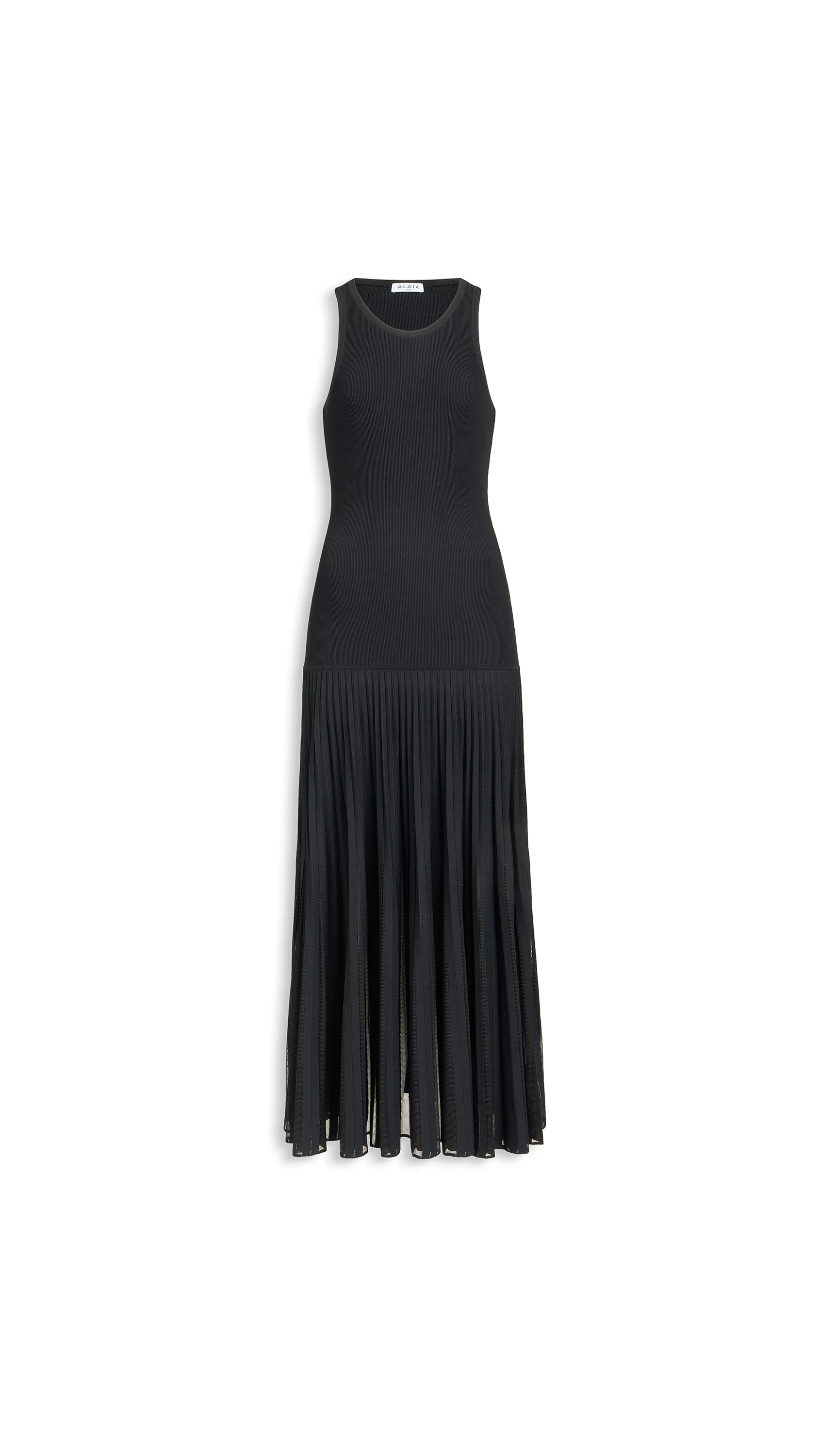 Alaia Pleated Sheer Dress Alaia pleated sheer dress