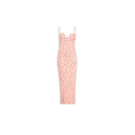 Alaia polka dot column dress