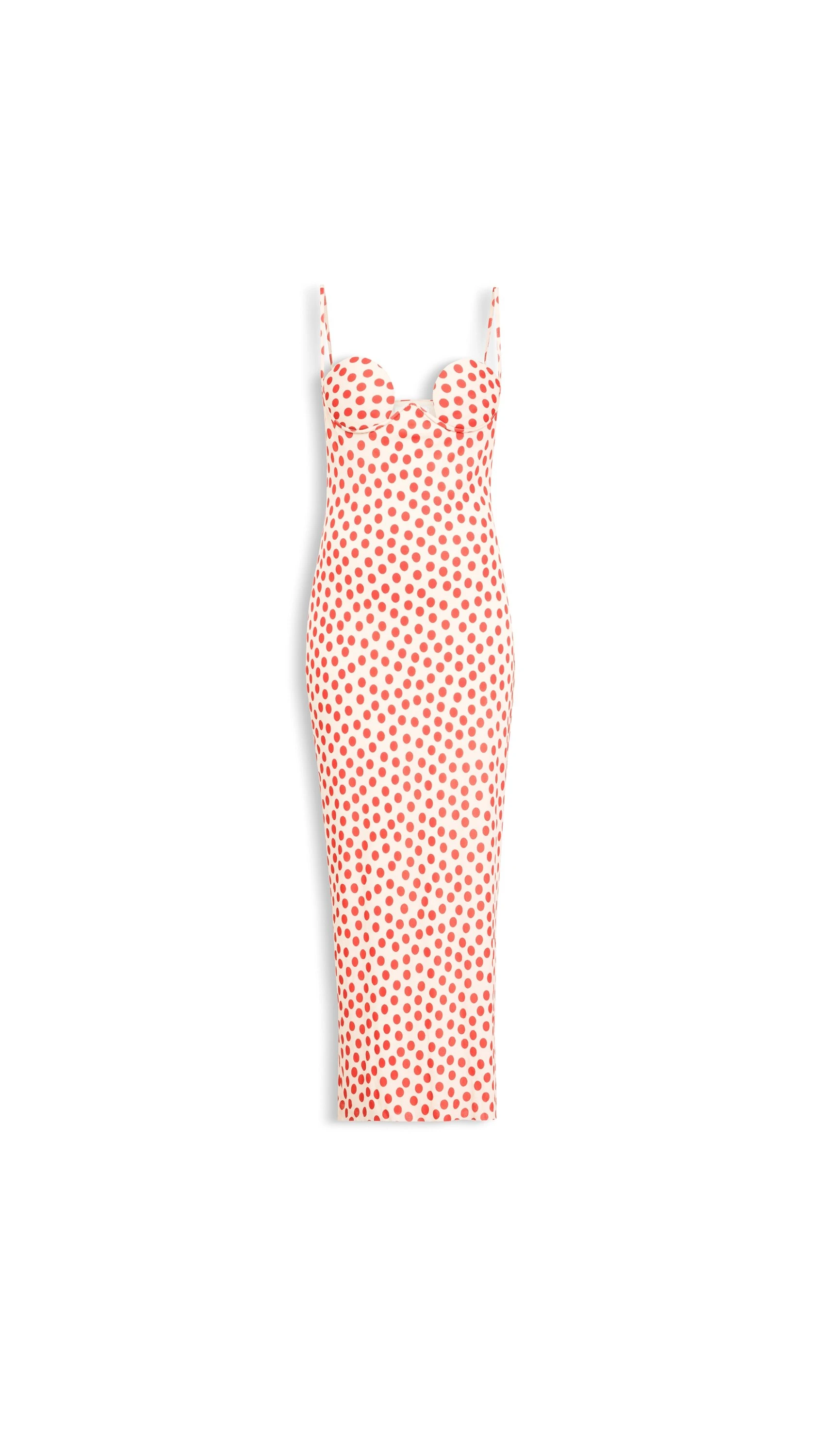 Alaia Polka Dot Column Dress Alaia polka dot column dress