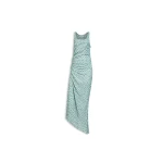 Alaia polka dots gathered dress