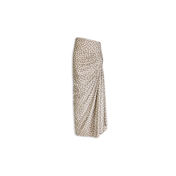 Polka Dots Gathered Skirt
