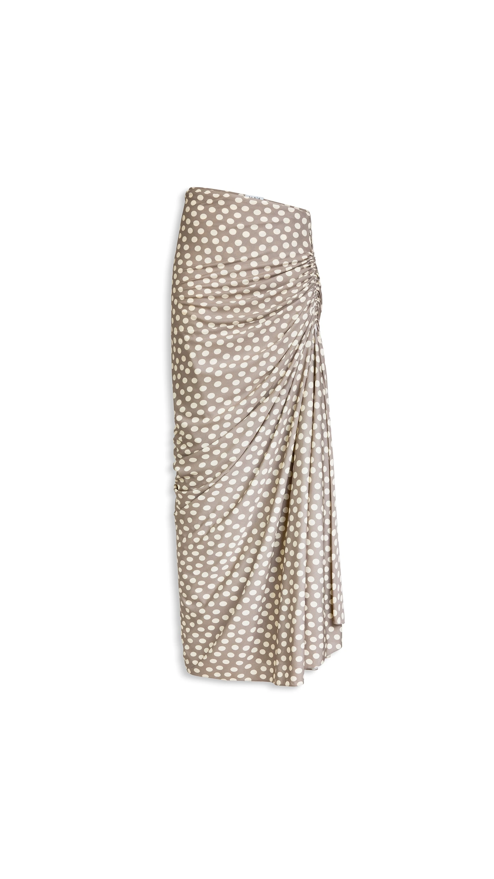 Alaia Polka Dots Gathered Skirt Alaia polka dots gathered skirt