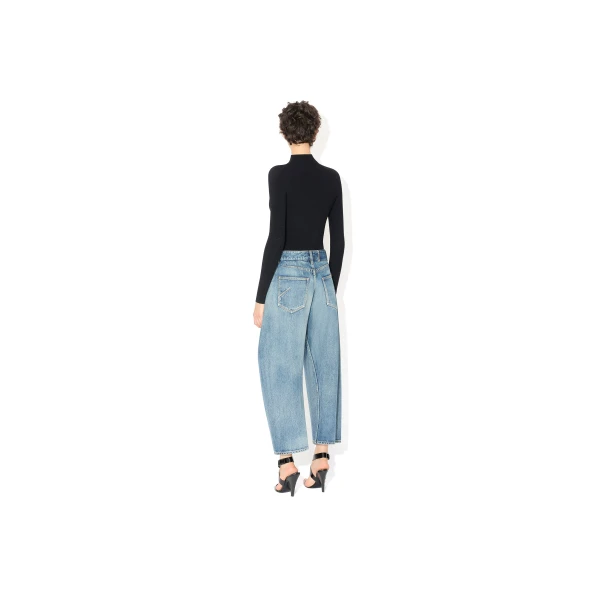 blue designer trousers