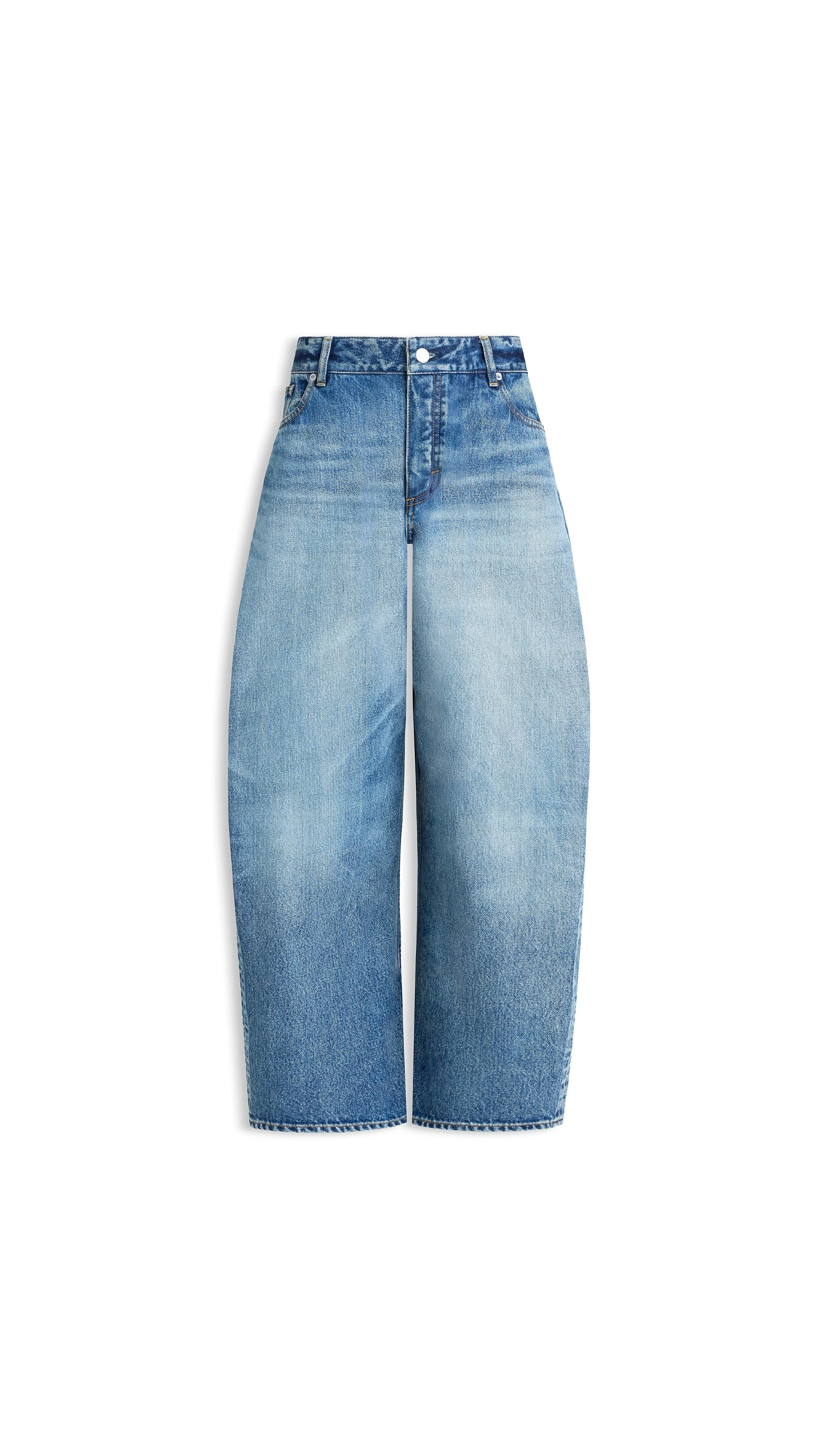 Alaia Rodeo Denim Pants in Faded Blue Alaia rodeo denim pants in faded blue