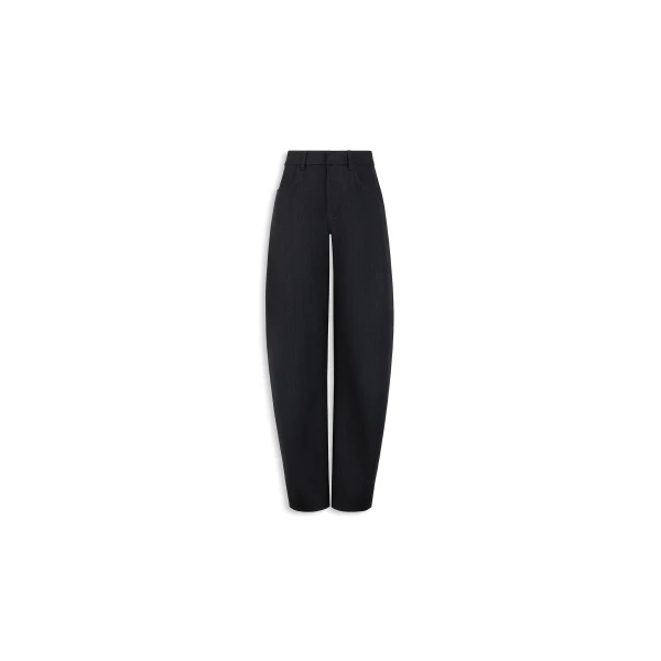 Alaia round wool denim pants