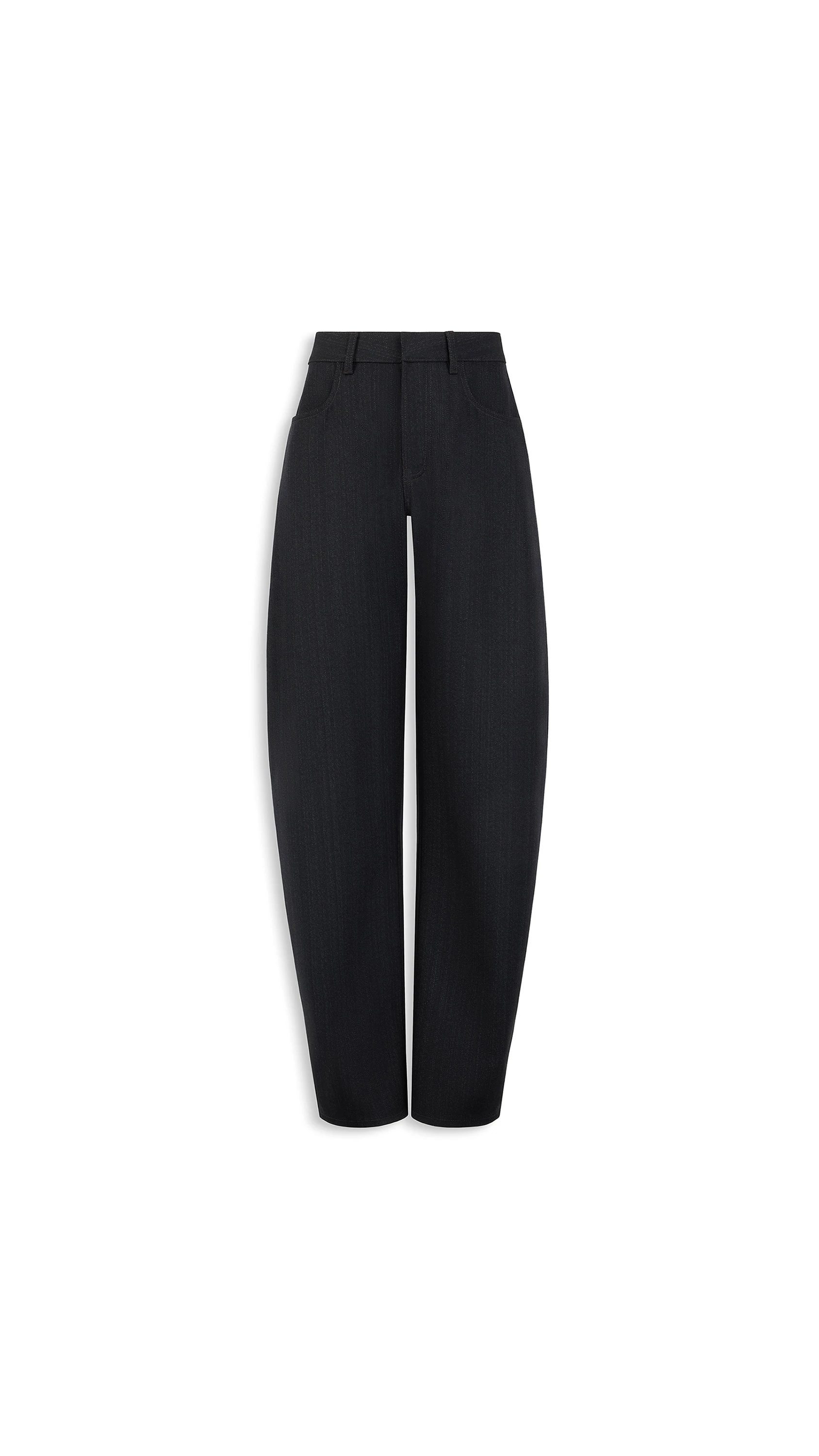 Alaia Round Wool Denim Pants Alaia round wool denim pants