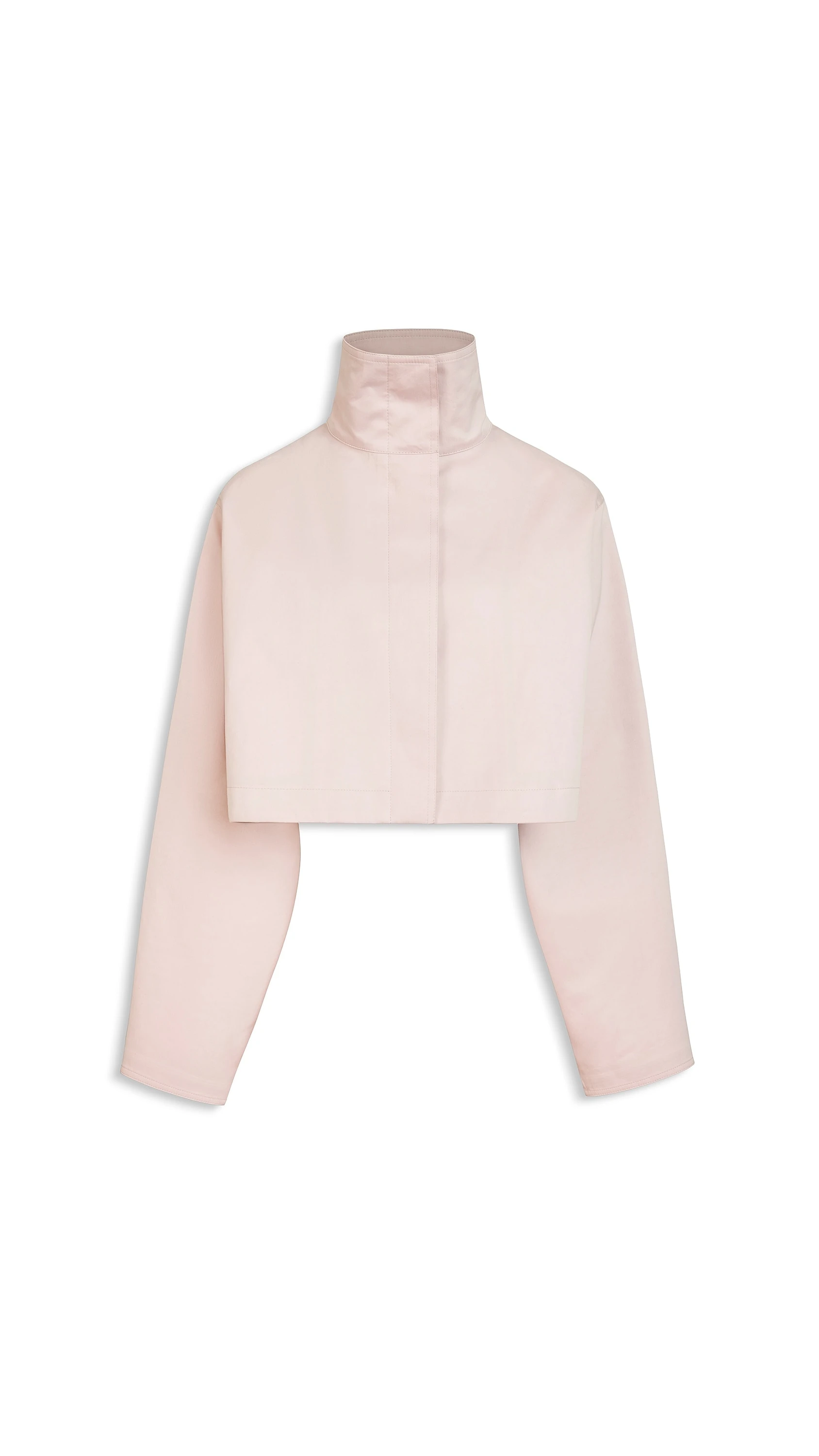 Alaia Silk Cotton Cropped Jacket in Vintage Pink Alaia silk cotton cropped jacket in vintage pink