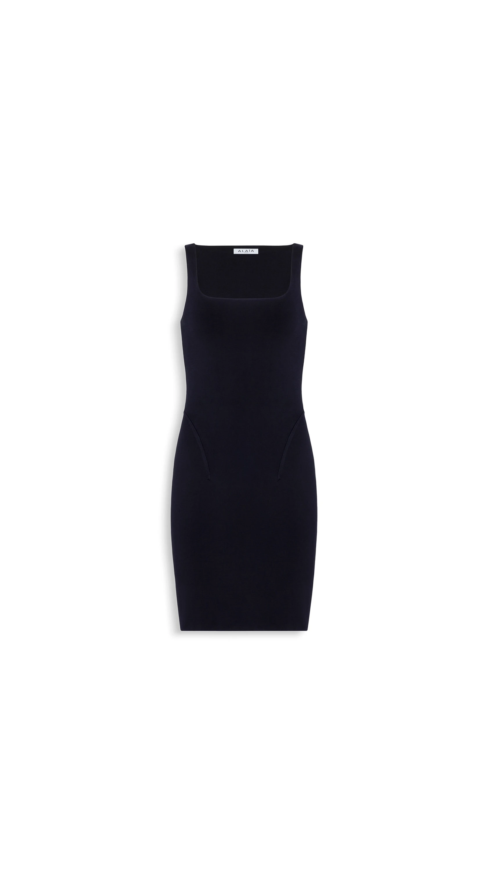 Alaia Silk Knit Mini Bodycon Dress in Black Alaia silk knit mini bodycon dress in black