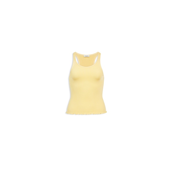 Alaia silk ribbed knit crop top