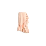 Alaia suede goatskin ruffle skirt
