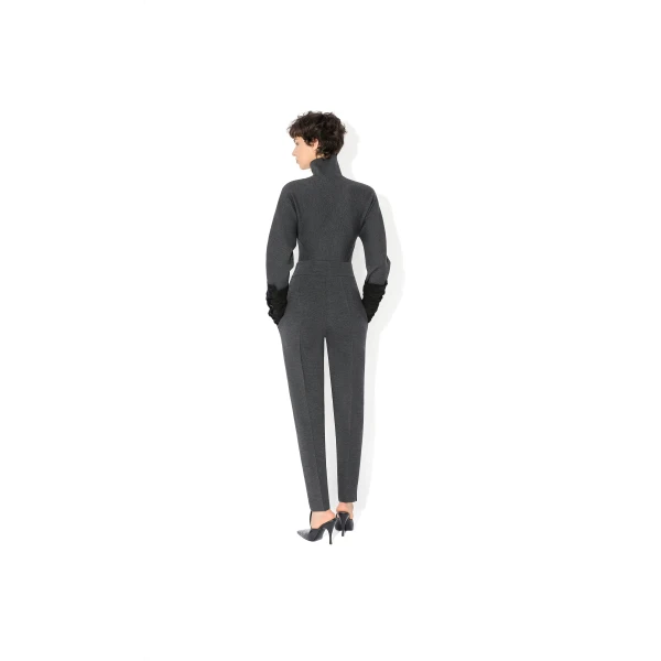 grey designer trousers