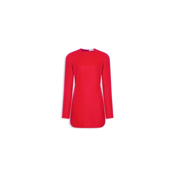 Alaia velvet mini dress in bougainvillea