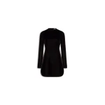 Alaia velvet mini dress in ebene