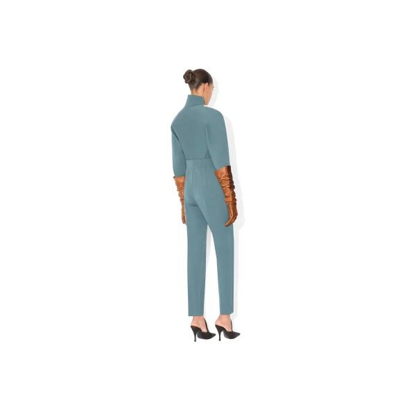 blue designer knitwear
