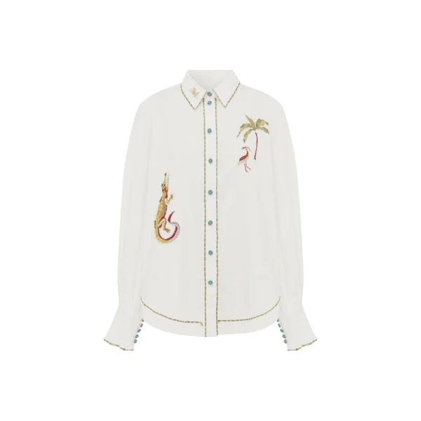 Alémais Camelia Embellished Shirt