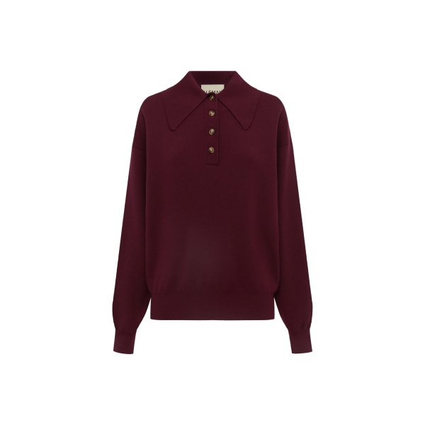 Alémais Claudia Plum Knit Polo