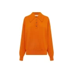 Alémais Claudia Tangerine Knit Polo