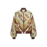 Alemais La Rosa Jacquard Bomber Jacket