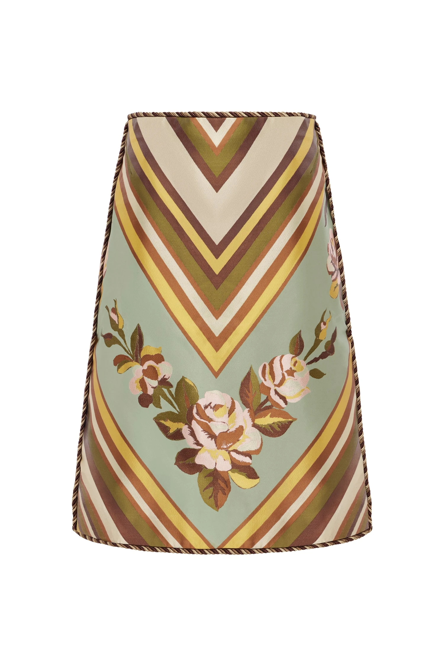 La Rosa Jacquard Skirt by Alemais - Skirts Alemais La Rosa Jacquard Skirt