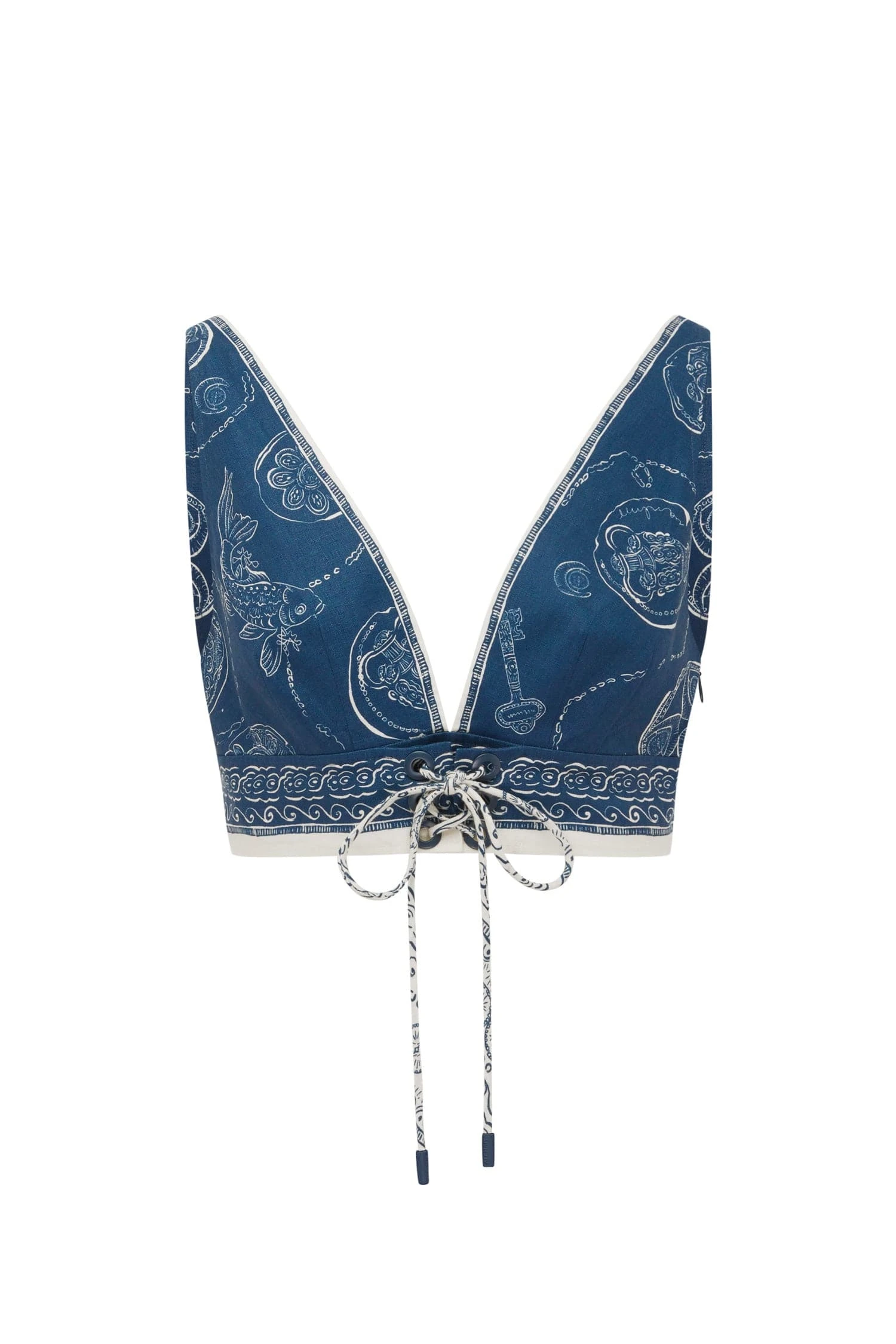 Lucky Lace Up Bralette by Alemais - Tops Alémais Lucky Lace Up Bralette