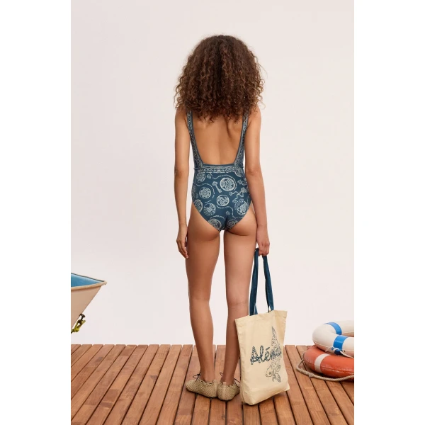 a recycled stretch swim fabric
