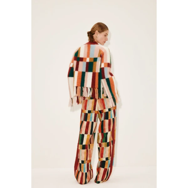 a mohair and wool blend