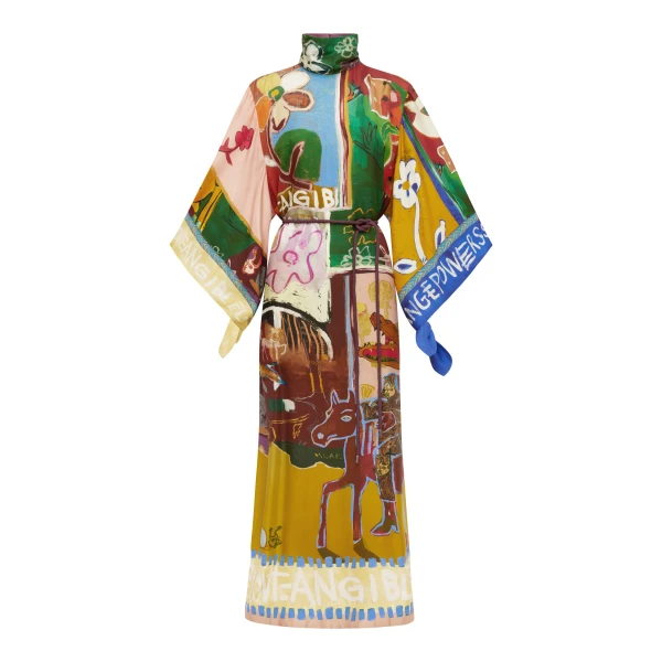 Alémais Mlak Silk Midi Dress