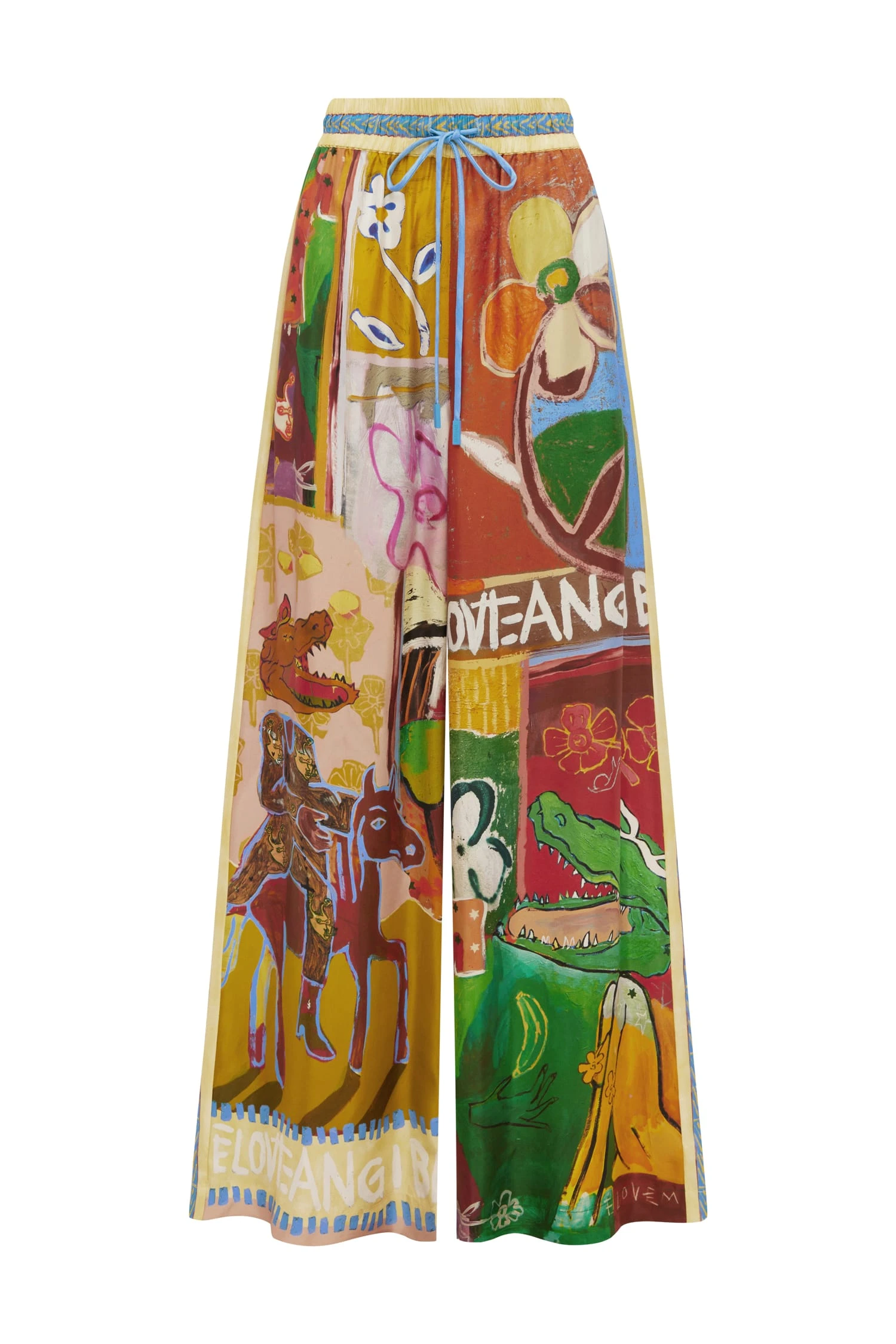 Mlak Silk Pant by Alemais - Pants Alémais Mlak Silk Pant