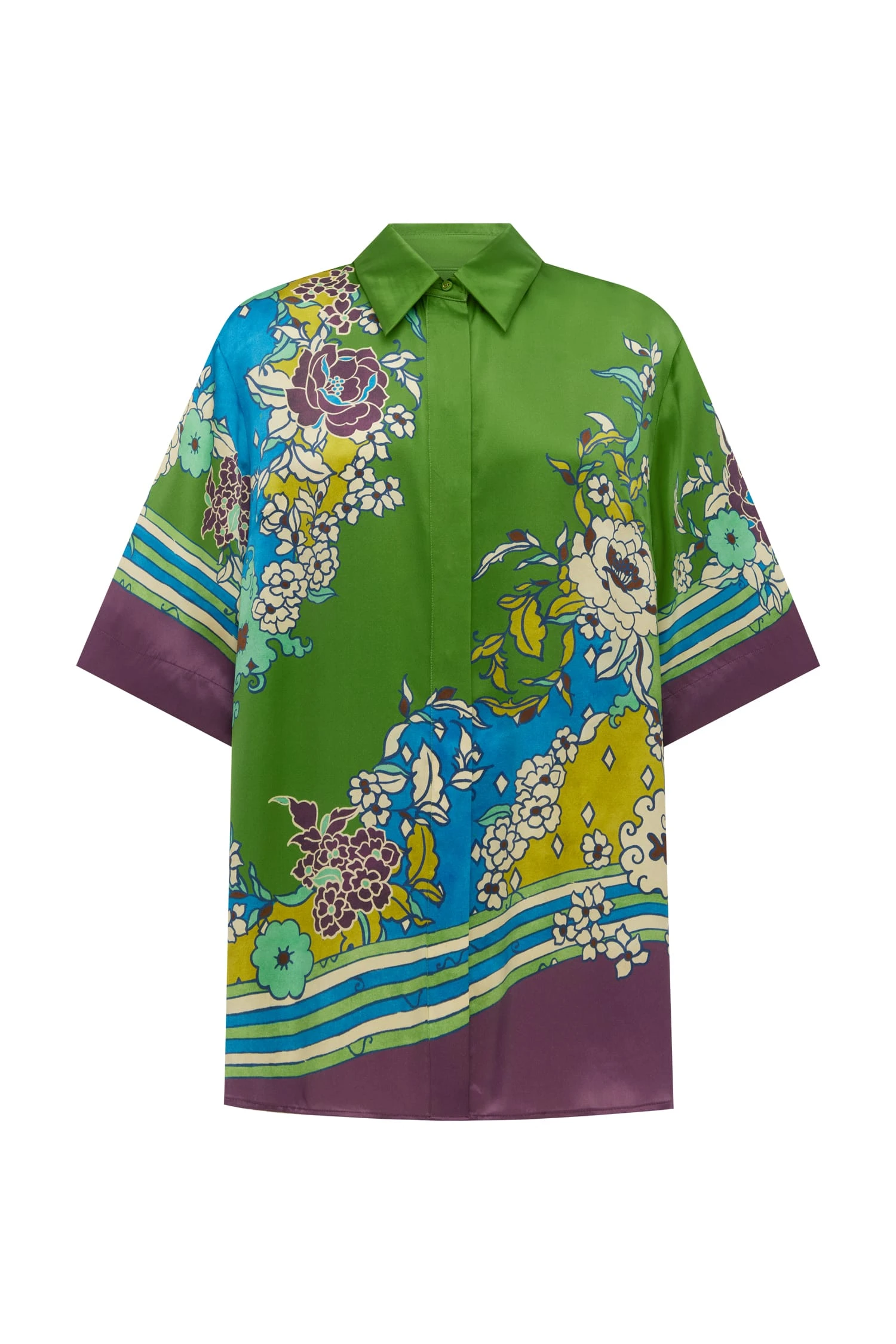 Nanci Silk Shirt by Alemais - Tops Alémais Nanci Silk Shirt