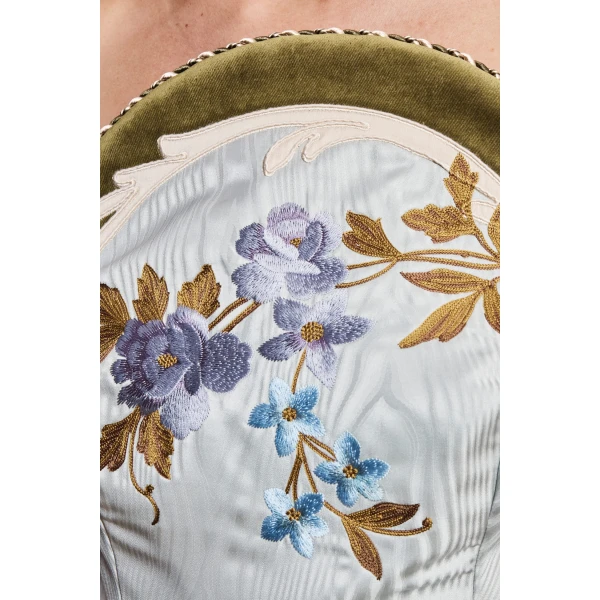 Alemais Odessa Embroidered Midi Dress, view 5