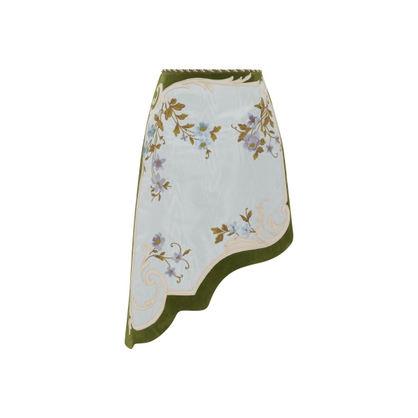 Alemais Odessa Embroidered Skirt