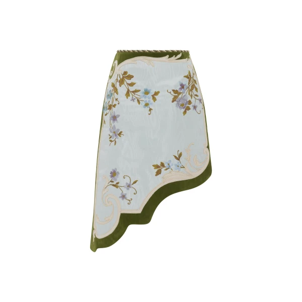 Alemais Odessa Embroidered Skirt