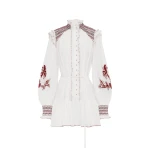 Alémais Odie Embroidered Mini Dress