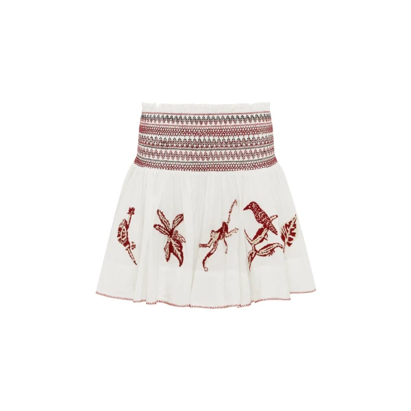 Alémais Odie Embroidered Skirt