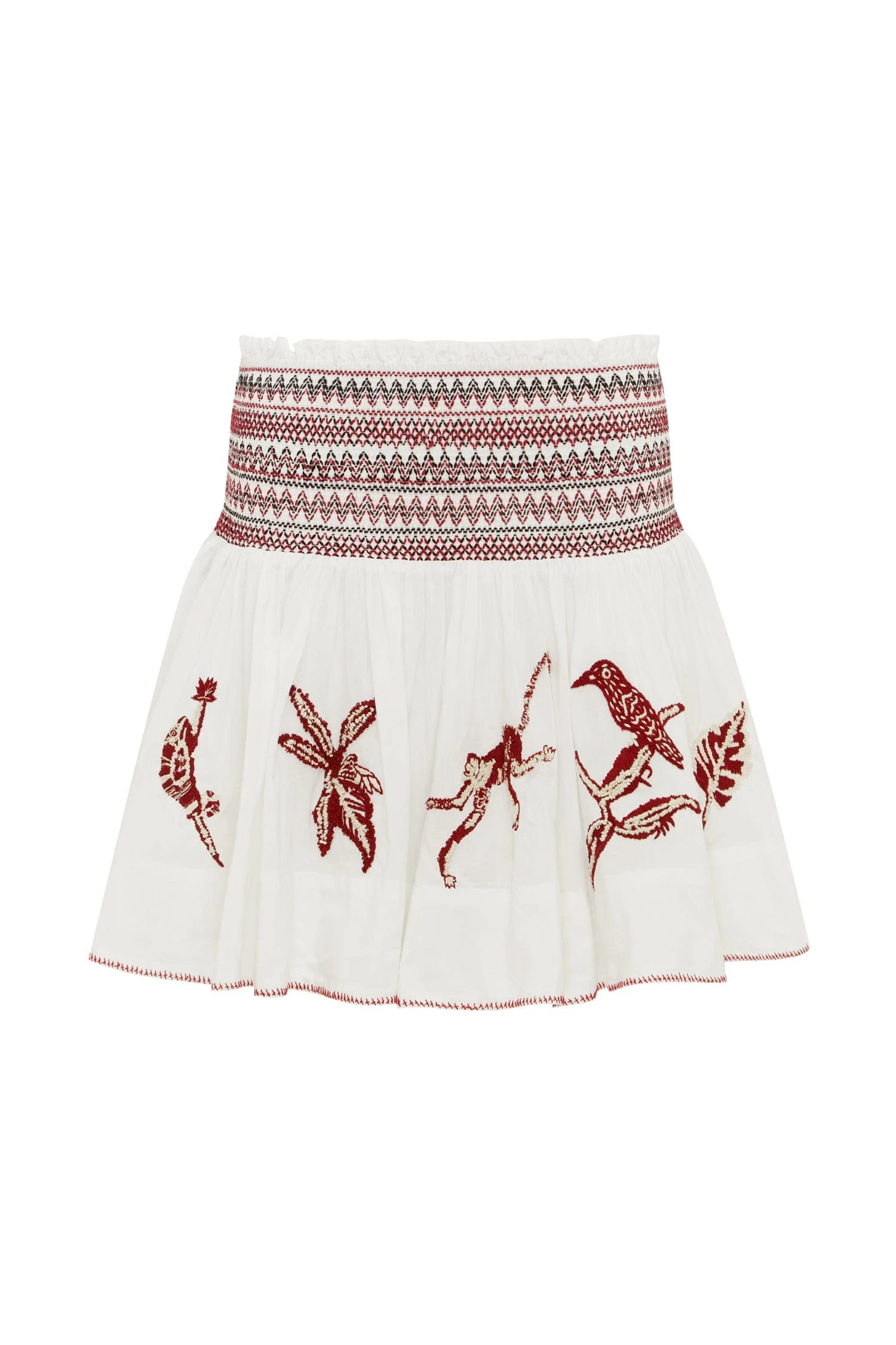 Odie Embroidered Skirt by Alemais - Skirts Alémais Odie Embroidered Skirt