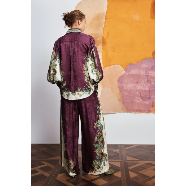 a silk and viscose blend