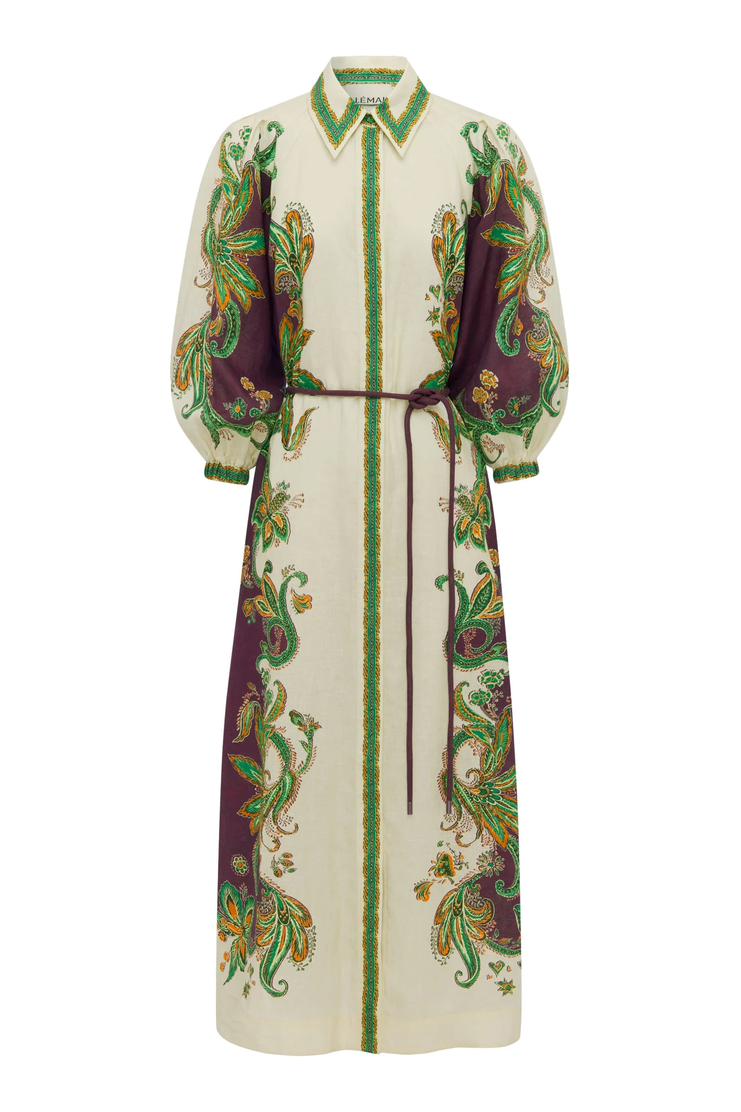 Ruthie Short Sleeve Shirtdress by Alemais - Dresses Alémais Ruthie Short Sleeve Shirtdress