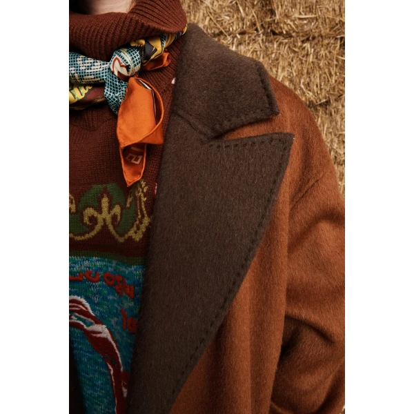 Alemais Sable Applique Coat, view 5