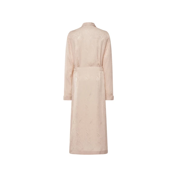 Alessandra Rich Silk Jacquard Robe in Blush, view 5