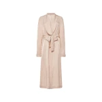 Alessandra Rich Silk Jacquard Robe in Blush