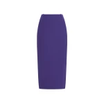Alessandra Rich Silk Midi Skirt in Purple