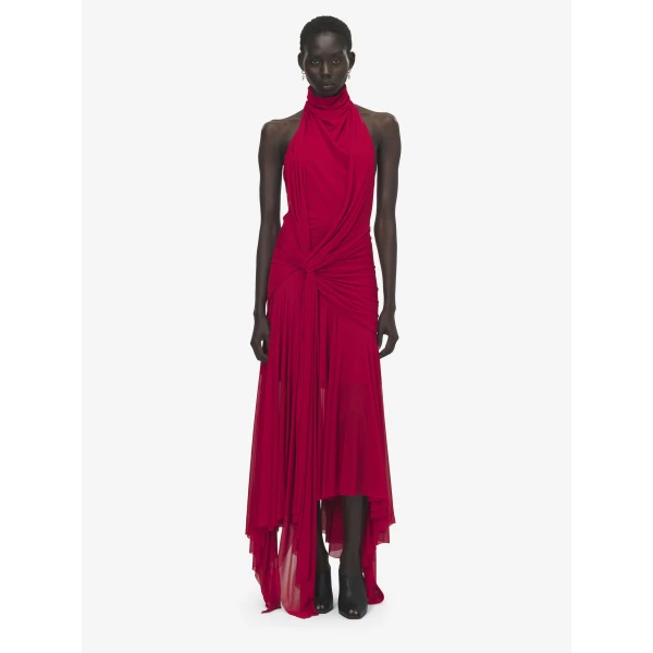 Alexander McQueen Asymmetric Draped Dress - Dresses - British Luxury Tailoring at Luxury Shoes 